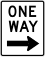 R6-2R One way (with arrow) (right)