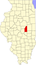 Piatt County's location in Illinois