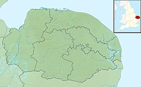 Map showing the location of NWT Cley Marshes