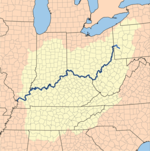Map of the Ohio River basin