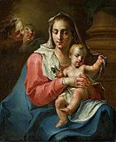 Madonna And Child With Two Angels, Giambattista Pittoni