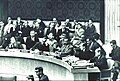 al-Khatib delivering a speech to the UN Security Council in 1968