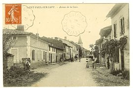 The Avenue de la Gare around in 1910.