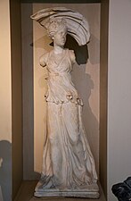 Statue of Selene from the Silahtarağa group representing the Gigantomachy, Istanbul Archeology Museum.