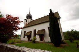 Sornetan village church