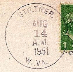 Postmark from Stiltner West Virginia