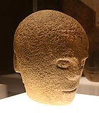 The Corleck Head, a 1st or 2nd century AD three-faced stone head found in Drumeague, County Cavan, Ireland c. 1855.[20]