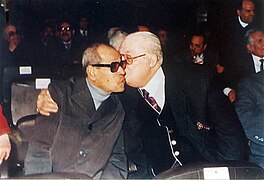 Tharwat Abaza and Nobel Laureate Naguib Mahfouz