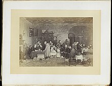 The Rent Day by Abraham Raimbach after Sir David Wilkie (1817)