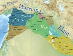 Qatna at its height in the eighteenth century BC