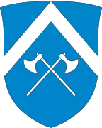 Coat of arms of Tysnes Municipality (1971-2019)