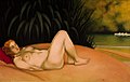 Félix Vallotton, Femme nue dormant au bord de l'eau