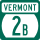 Vermont Route 2B marker