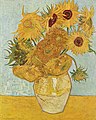 840. Sunflowers (Arles, August 1888). Neue Pinakothek, Munich, Germany.