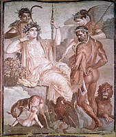 Fresco of Hercules and Telephus from Herculaneum, 1st century BC