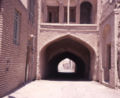 An example of how Kuchehs were roofed. Sometimes, such as in Isfahan, the kucheh was roofed for much of its span. This example is in Nain.