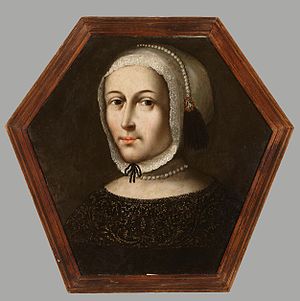 Coffin portrait of a noblewoman in a white bonnet