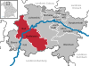 Lage der Stadt Bad Staffelstein im Landkreis Lichtenfels