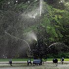 Tinguely, one piece of Carneval Fountain, 1977; location: in front of Museum Tinguely, Basel