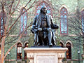 Image 36The statue of Benjamin Franklin on the campus of the University of Pennsylvania, an Ivy League institution in Philadelphia ranked one of world's top universities (from Pennsylvania)