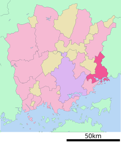 Location of Bizen