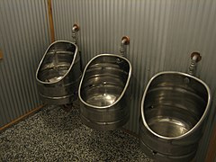 Brewery urinals in Christchurch, New Zealand