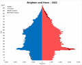 Image 14Population pyramid of Brighton and Hove in 2021 (from Brighton and Hove)