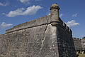 The side of Castillo de San Marcos in St. Augustine, FL.