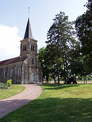 The church in Chasnay