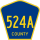 County Route 524A marker