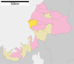 Location of Echizen town in Fukui Prefecture