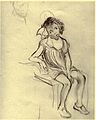 Girl with Bow, 1944, Yad Vashem Art Museum