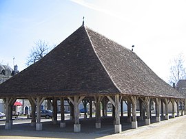 The covered marketplace, in Pleumartin