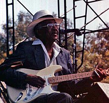 James at the Long Beach Blues Festival, 1994