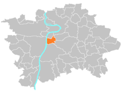 Location of Prague 2 in Prague