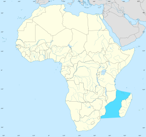 Karte von Straße von Mosambik