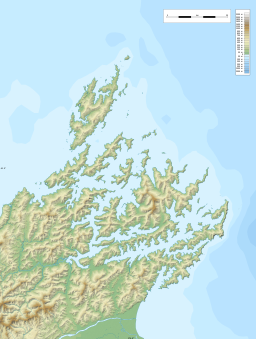 Location of Queen Charlotte Sound / Tōtaranui
