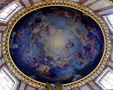 "The Assumption" by Jean-Baptiste Pierre (dome of the Chapel of the Virgin)