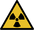The trefoil symbol used to indicate ionizing radiation