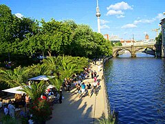 View from River Spree site in Mitte