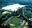 Rejów Lake and stadium