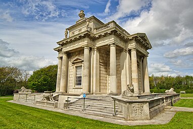 Neoclassical columns and entablature of the Casino at the Marino House, near Dublin, Ireland, by William Chambers, 1758-1776[24]