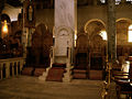 Tribunes, bishop's cathedra and stasidia at the basilica of Hagios Demetrios, Thessaloniki