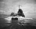 The battleship Connecticut running trials