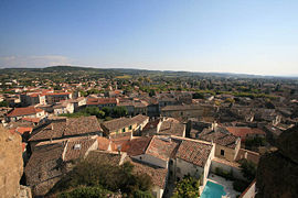 A view over the roofs, to the south of the village of Valréas