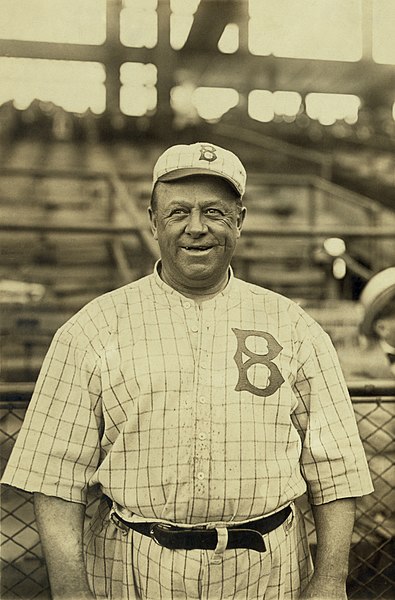 Baseball player, coach, and manager Wilbert Robinson in 1916.