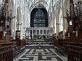 Choir York Minster, showing Kent's black & white marble floor