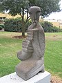 Horn player (Basalt) (1964) at the Open Museum of Tefen (Israel)
