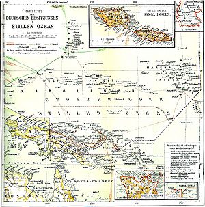 Lage Deutsche Samoa-Inseln