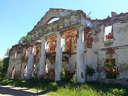Remains of Hrabnicki Palace, a cultural heritage monument of Belarus[1]